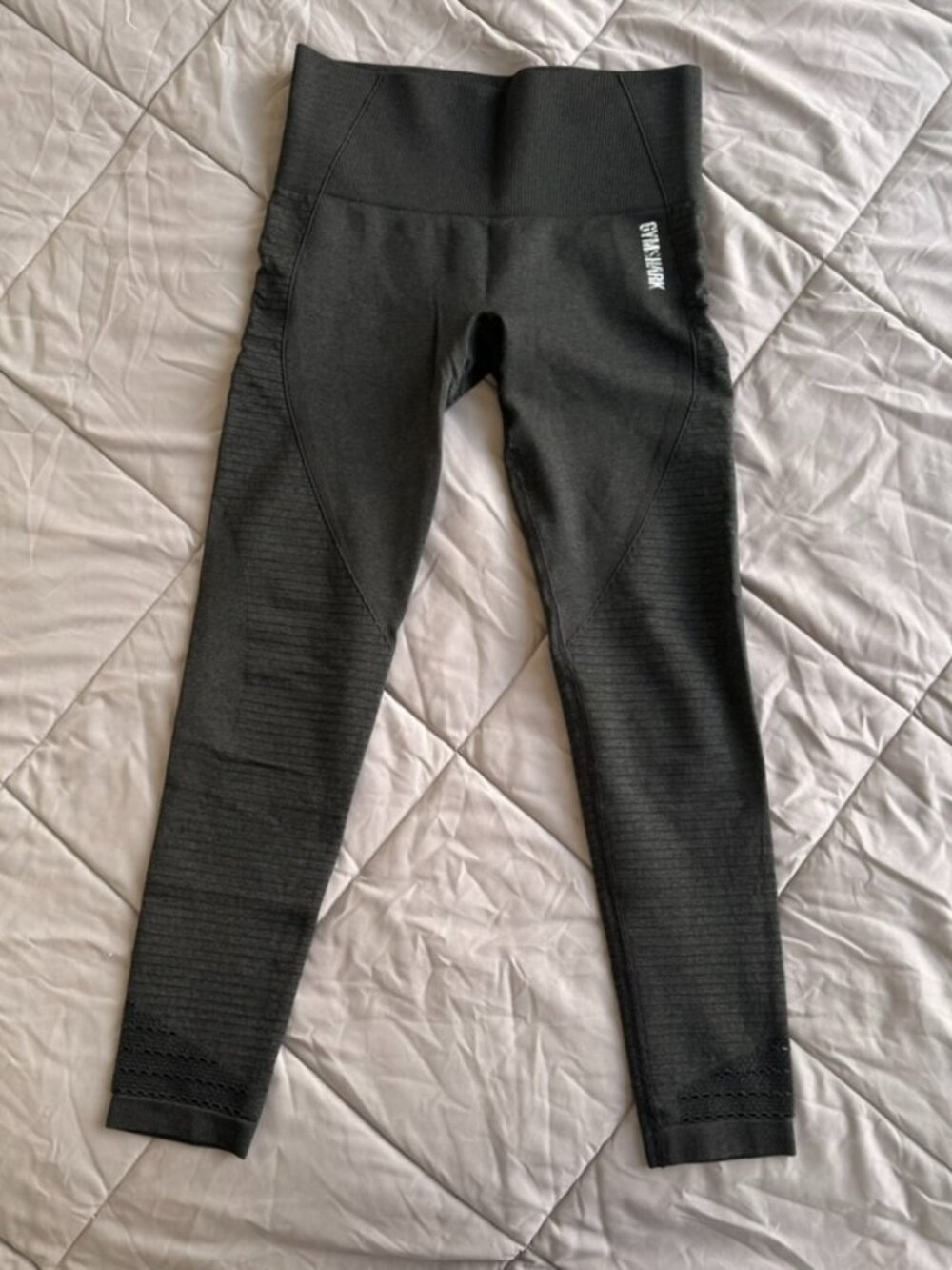 Vital Seamless 2.0 leggings in Black Marl | Gymshark